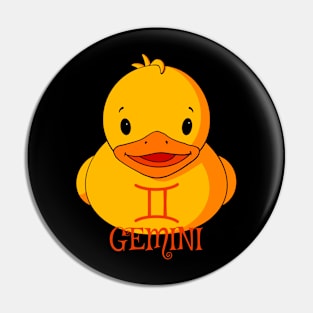 Gemini Rubber Duck Pin