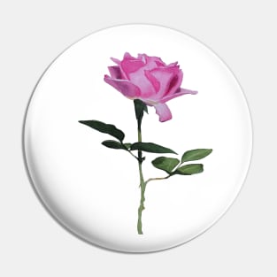 Watercolor rose Pin