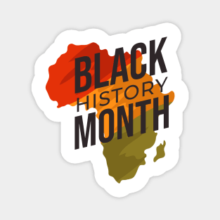 Black history month Africa Magnet