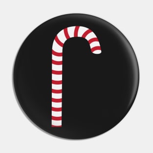 Striped candy cane, Red and White Stripes Pattern Pin