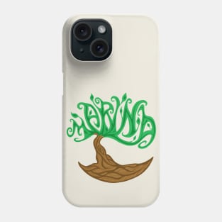 Marina Tree Word Art Phone Case