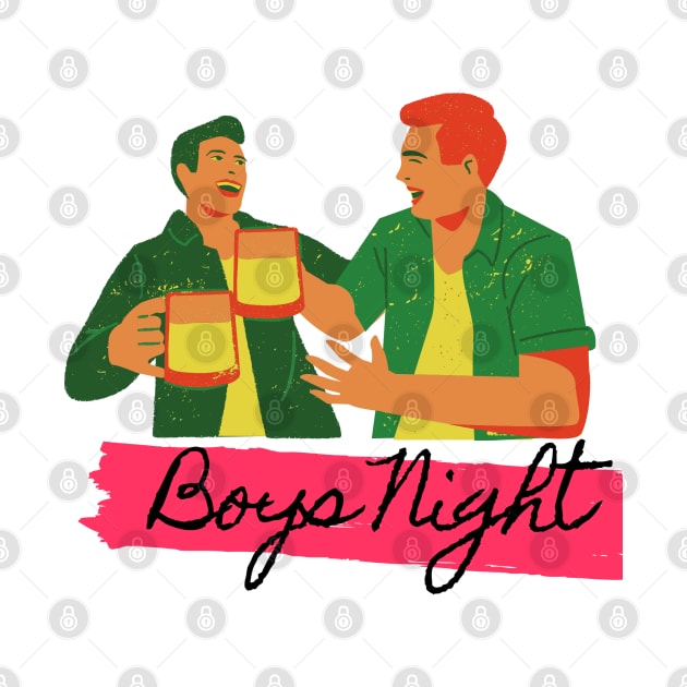 Boys Night Out Beer Together by TTWW Studios