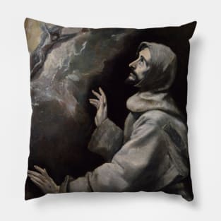 Saint Francis Receiving the Stigmata by El Greco Pillow