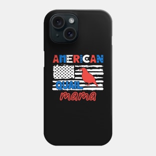 American Quail Mama USA Phone Case