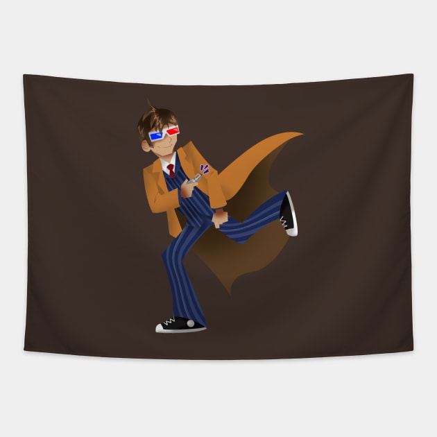 Doctor Tennant Tapestry by Goldarcanine