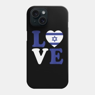 Israel Love Flag I Stand With Israel Heritage Israeli Flag Phone Case