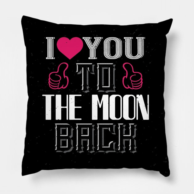 To The Moon Back Pillow by khalmer