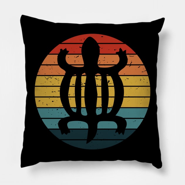 Adinkra Denkyen African Crocodile Symbol Pillow by Heartsake