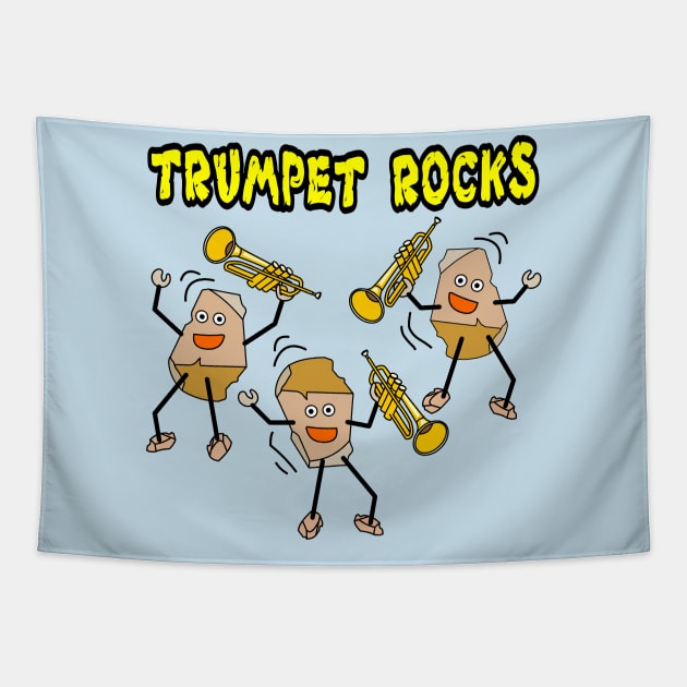 Trumpet Rocks Tapestry by Barthol Graphics