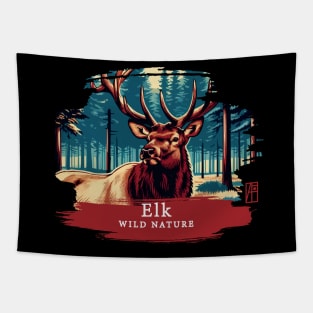 Elk - WILD NATURE - ELK -5 Tapestry