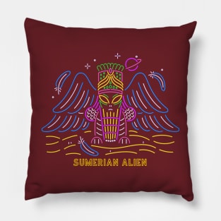 Babylonian alien Pillow