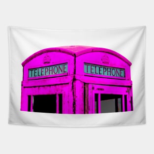 Pink Phone Box Tapestry