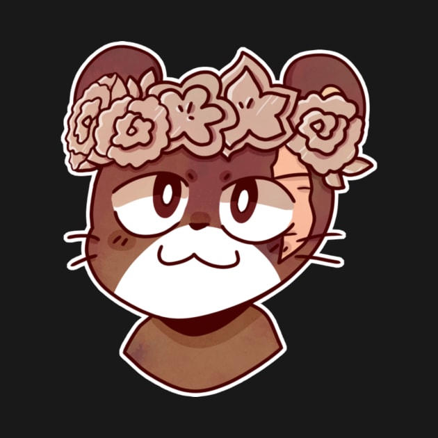 Pantherlily flower crown sticker by Dragnoodles