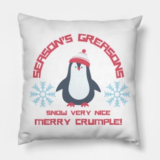 Weird and Confusing Christmas Message Pillow