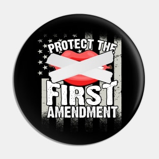 Protect The First Amendment Pin