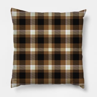 Brown Plaid Pillow