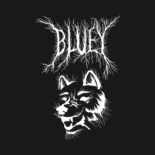 Bluey - Black Metal T-shirt by bangart