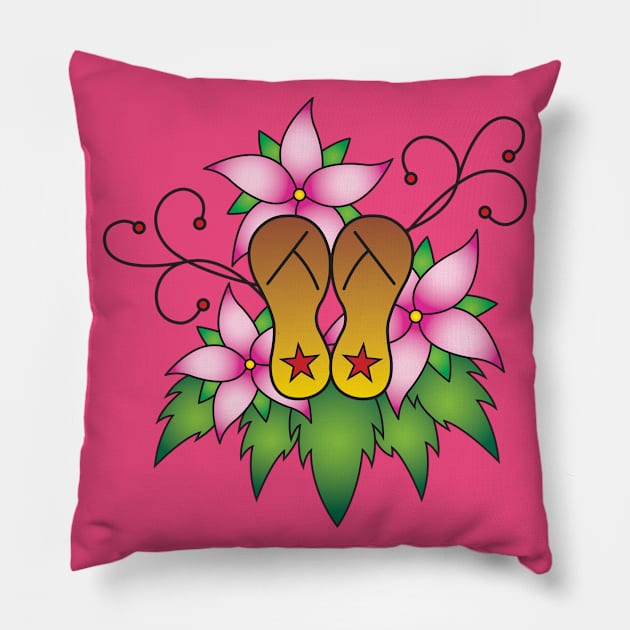 Tropical dreams Pillow by OrneryDevilDesign