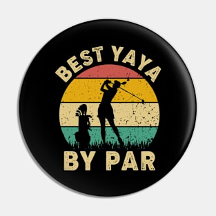 Vintage Best Yaya By Par Funny Golfing Golf Player Gift Pin