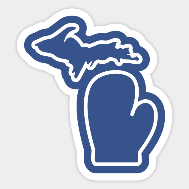 Michigan S Mitten Michigan Sticker Teepublic Uk