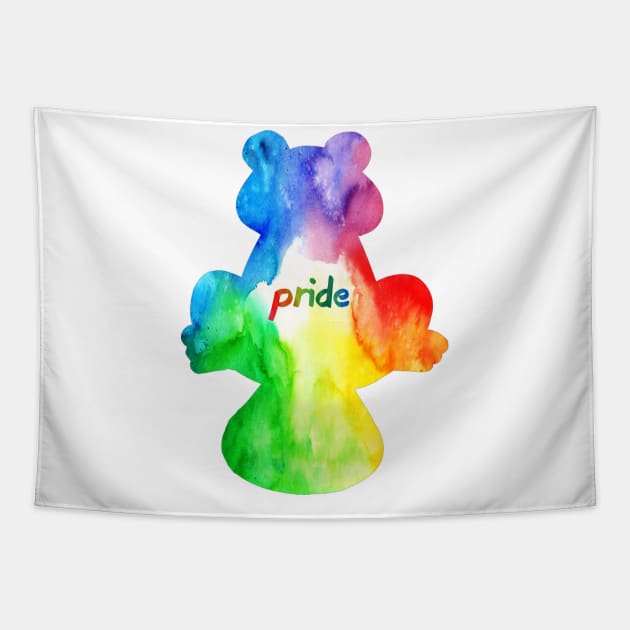 Pride Beaver Tapestry by NatLeBrunDesigns