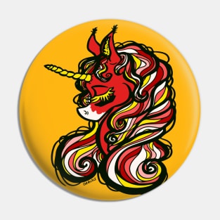 Kansas City Football Unicorn Pin