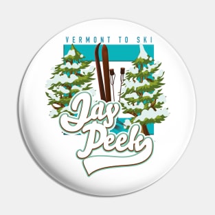 Jay Peek Vermont ski logo Pin