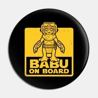 Cute Funny Little Alien Mechanic Funny Baby On Board Sign Pin