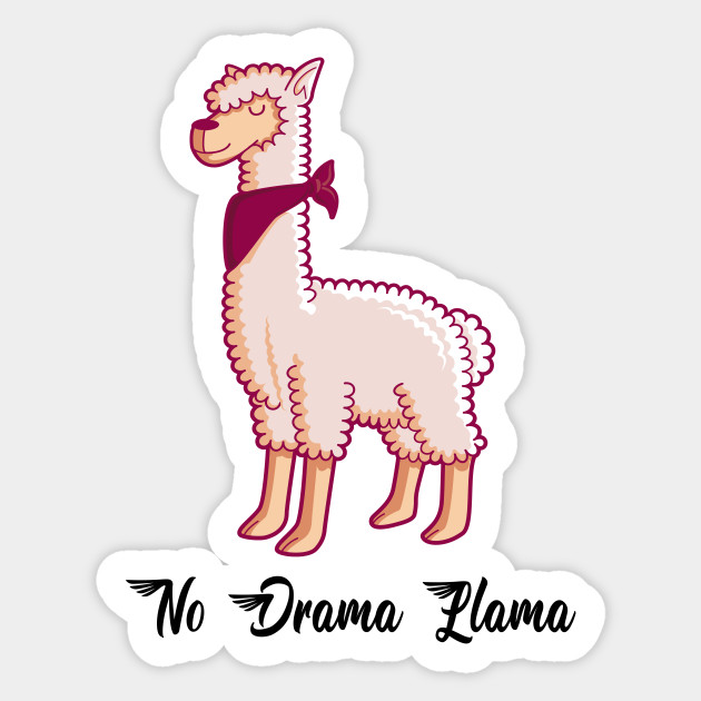 No drama lama - No Drama Llama - Sticker