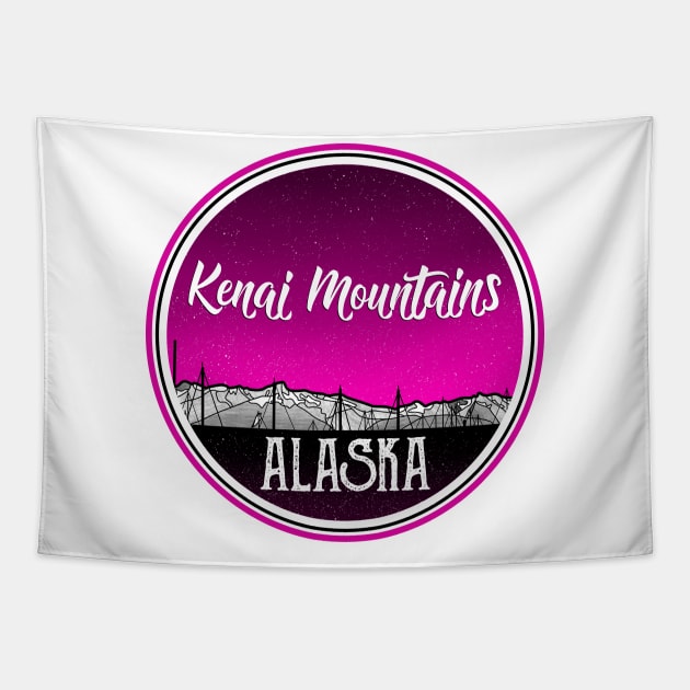 Kenai Mountains Alkaska Tapestry by mailboxdisco