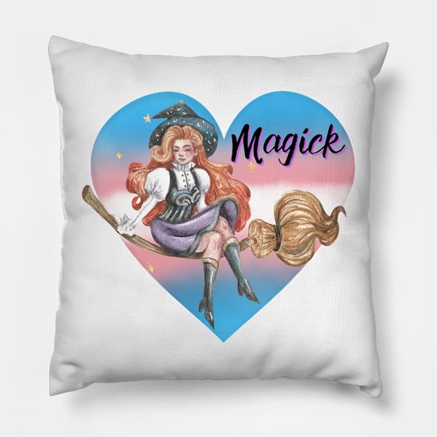 Trans Magick Pillow by 2Dogs