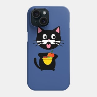 funny cat eating Phone Case