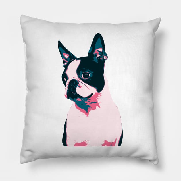 French Bulldog Dog Vintage Art Pillow by boholoc0