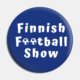 Finnish Football Show logo – blue Pin