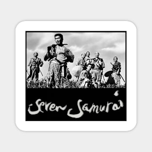 Seven Samurai Vintage Retro Magnet