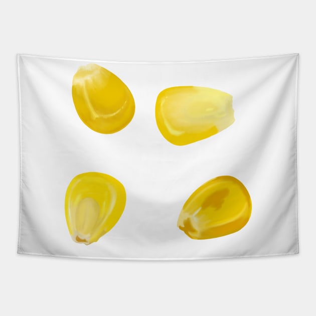 Sweet Corn Kernels Tapestry by smithandco