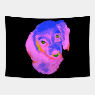 dog in pop art Tapestry