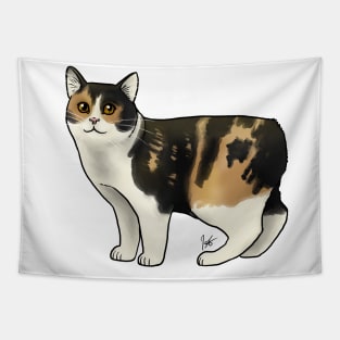 Cat - Manx - Calico Tapestry