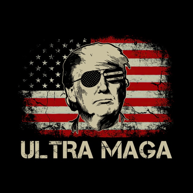 Trump US Flag Ultra Maga by petemphasis