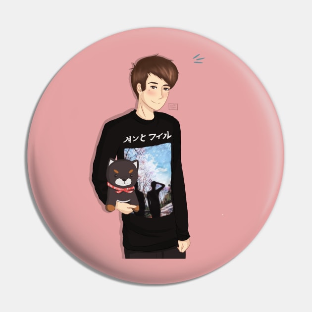 Daniel Howell - Blossom Pin by autumnraylene