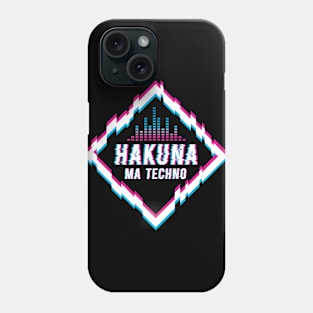 Hakuna Ma Techno Trippy EDM Festival Hardstyle Phone Case