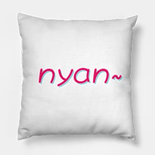 nyan~ red text Pillow