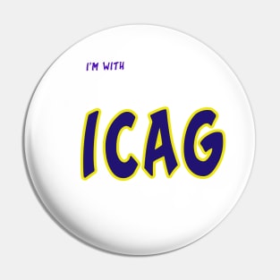 i am with ICAG Pin