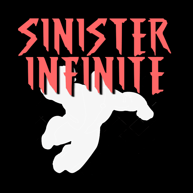 SINISTER INFINITE Male (White Silhouette) by Zombie Squad Clothing