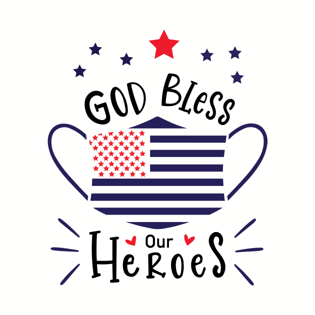 God bless our heroes american flag by patrioticdude