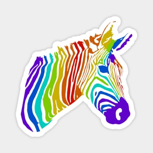 Trippy zebra Magnet