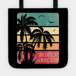 San Diego California Vintage Summer Tote