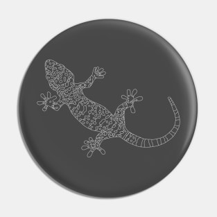 Tokay Gecko outline Pin