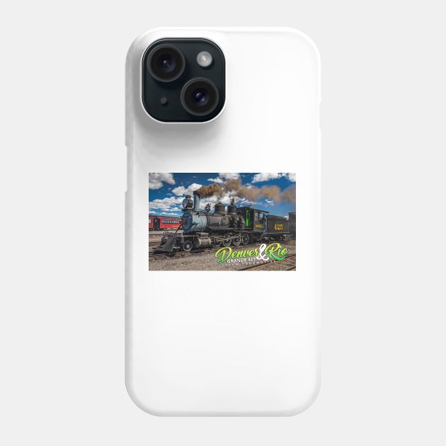 Denver and Rio Grande 425 Steam Locomotive at Antonito Colorado Phone Case by Gestalt Imagery