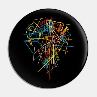 Abstract Futurism Pattern Pin